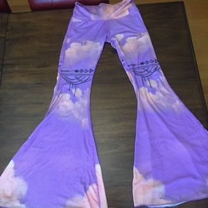 Teeki Purple Haze Boho Bell Bottom Pants